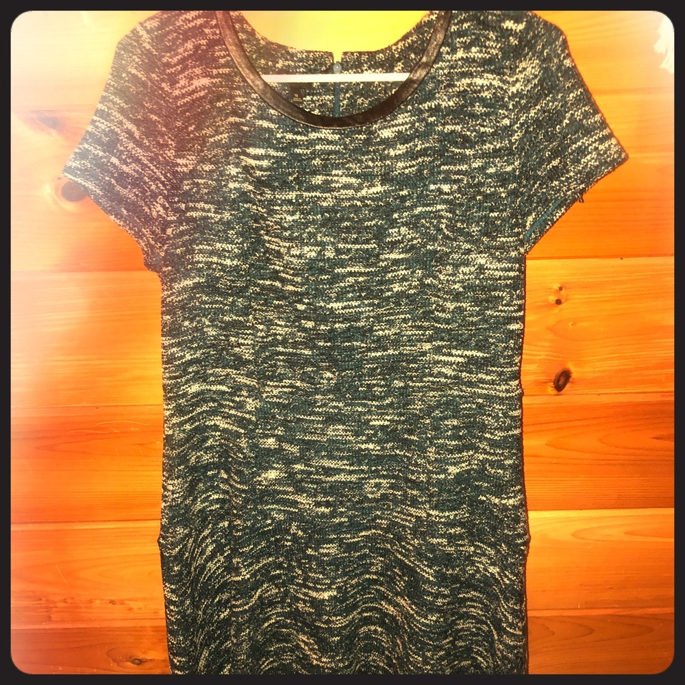 Blue and whit midi dress